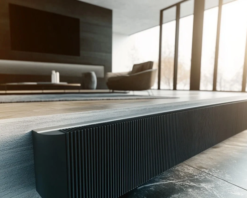 Warm skirting boards